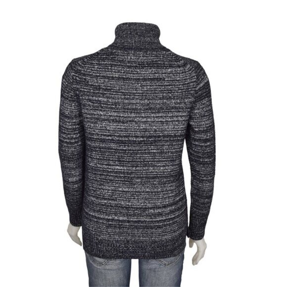 J. Crew Turtleneck Sweater Space Dyed Blue Black Size Small - Picture 6 of 10
